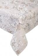 Скатерть Сакура цветок 120x136 см серый La Nuit