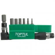 Набор бит Toptul 1/4" HEX 2-8 мм 8 шт. GAAL0803