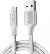 Кабель UGREEN USB AM-Lightning M 2.4A US199 1 м срібний (60163)