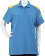 Поло для женщин 4XL бирюзово-желтый