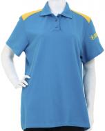 Поло для женщин XXL бирюзово-желтый Поло для женщин XXL бирюзово-желтый