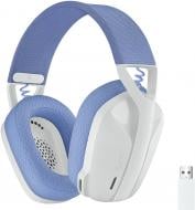 Гарнітура ігрова Logitech G435 Lightspeed Wireless Gaming Headset white (981-001074)