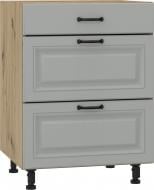 УЦІНКА! Тумба нижня з ящиками Q-25 Ня-3 60/82/52 (1+2) МС Глорія_ASHEN /фасад МДФ №33 (УЦ №2999)