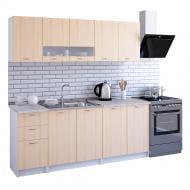 УЦЕНКА! Кухня ROKO Ирен дуб молочный/белый ДСП 2 м (УЦ №2999)