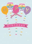 Открытка поздравительная Yours Truly с конвертом иллюстрированная "Шарики"