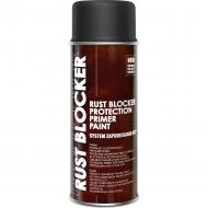 Краска аэрозольная (4в1) "RUST BLOCKER" черный (RAL9005) 400 мл