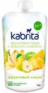 Пюре Kabrita Фруктове пюре з козячими вершками Kabrita Фруктове смузі з 6 місяців 100 г