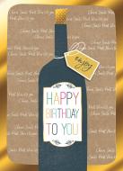 Открытка поздравительная Yours Truly иллюстрированная "Бутылка вина"" з конвертом Открытка поздравительная Yours Truly иллюстрированная "Бутылка вина"" з конвертом