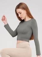 Футболка с длинным рукавом Giulia Crop top р.S/M хаки