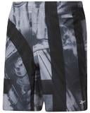 Шорты Reebok AUSTIN - FLAT ON YOUR BCK GI8424 р. M черно-серо-белый