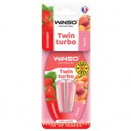 Ароматизатор подвесной WINSO Twin Turbo Strawberry & Peach 538780 18 мл