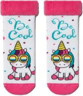 Носки детские для девочекдля мальчиков Conte-Kids CK SOF-TIKI (с отворотом) 6С-19СП р.16 белый с розовым