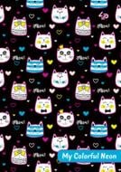 Блокнот для записей Neon pattern cats А6 Profiplan