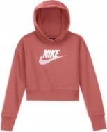 Джемпер Nike G NSW CLUB FT CROP HOODIE HBR DC7210-814 оранжевый