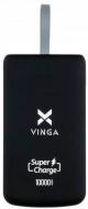 Повербанк Vinga soft touch w/cable 10000 mAh black (VPB1SQSCBK)