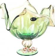 Фруктовница зеленая TULIPANO GREEN/HONEY 31X31X32 White cristal