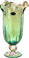 Ваза зеленая TULIPANO GREEN/HONEY, 21X44X21 White cristal