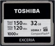 Карта памяти TOSHIBA Compact Flash 32 ГБ 1000x (150 МБ/с) (CF-032GTGI(8)