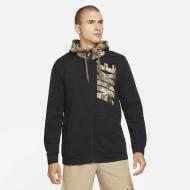 Джемпер Nike M NK DF FZ FA CAMO DD1733-010 р. S черный Джемпер Nike M NK DF FZ FA CAMO DD1733-010 р. S черный