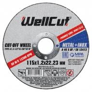 Круг отрезной WellCut 115x1,2x22,2 мм WCM11512