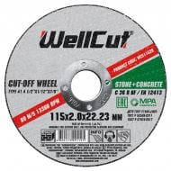 Круг відрізний WellCut 115x2,0x22,2 мм WCS11520