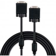 Кабель мультимедийный Vinga VGA 3 м черный (VCPVGAF3BK) ferrits