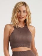 Топ Giulia Halter top rib р.S/M коричневый