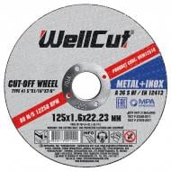Круг отрезной WellCut 125x1,6x22,2 мм WCM12516