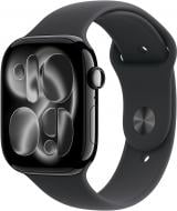 Смарт-годинник Apple Watch Series 11 GPS 46mm Jet Black Aluminium Case with Black Sport Band - M/L (MEUX4RK/A)