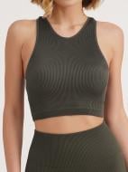Топ Giulia Halter top rib р.S/M хаки