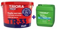 Краска латексная водоэмульсионная Triora TR-33 matt белая 10 л + Грунтовка универсальная Triora 10 л