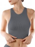 Топ Giulia Halter top rib р.S/M сірий