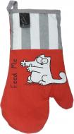 Рукавичка-прихватка 2251960274019 18x32 см червоний із сірим Simon's Cat Рукавичка-прихватка 2251960274019 18x32 см червоний із сірим Simon's Cat