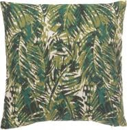 Подушка декоративная Листья 45x45 см зеленый La Nuit