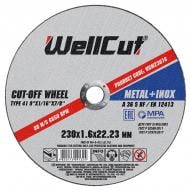 Круг отрезной WellCut 230x1,6x22,2 мм WCM23016