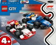 Конструктор LEGO City Автомобілі для перегонів F1® команд Williams Racing та Haas F1® 60464