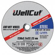 Круг отрезной WellCut 230x2,5x22,2 мм WCM23025