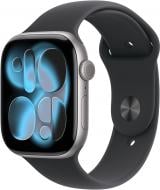 Смарт-годинник Apple Watch Series 11 GPS + Cellular 46mm Space Grey Aluminium Case with Black Sport Band - M/L (MFCA4RK/A)