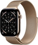 Смарт-годинник Apple Watch Series 11 GPS + Cellular 46mm Gold Titanium Case with Gold Milanese Loop - S/M (MFD74RK/A)
