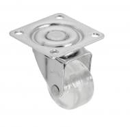 Ролик мебельный GTV d35 мм h-50 мм повортный без стопора прозрачный (колесо для мебели) KM-A035MM-00