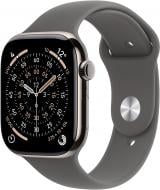 Смарт-годинник Apple Watch Series 11 GPS + Cellular 46mm Natural Titanium Case with Stone Grey Sport Band - M/L (MFCX4RK/A)
