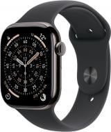 Смарт-годинник Apple Watch Series 11 GPS + Cellular 46mm Slate Titanium Case with Black Sport Band - M/L (MFD24RK/A)