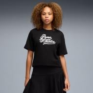 Футболка Puma GRAPHICS Relaxed Varsity Tee 69190901 р.XS черный