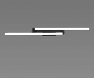 Люстра Valeso LED Tube LDD13316 BK 2000Lm 6000K черная сталь/силикон подвесная современная 20 Вт LED-модуль 44834