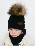 Комплект шапка + снуд для мальчиков Dembo House Нугзар р.48-52 синий