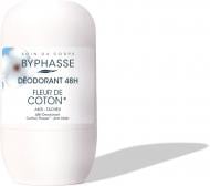 Дезодорант BYPHASSE роликовый с цветами хлопка 48 часов 50 мл