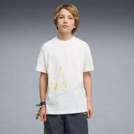Футболка Puma PUMA X POKEMON Relaxed Graphic Tee Jr 63494402 р.176 белый