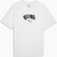Футболка Puma GRAPHIC Balloon Art Relaxed Tee 63443902 р.2XL белый