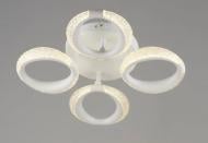 Люстра Valeso LED Flora YH1303/4 WT d420хH100 24W 6000Lm 3000K-6500K сталь/акрил білий 24 Вт LED-модуль 45191