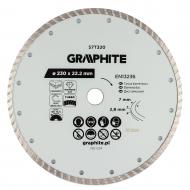 Диск алмазний відрізний GRAPHITE Turbo 230x7,0x22,2 57T320
